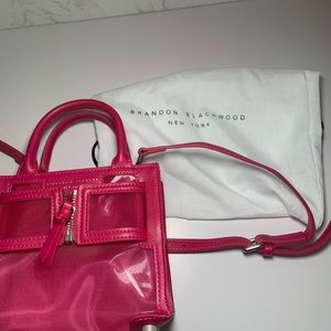 Brandon Blackwood Kuei Pink Mesh Bag